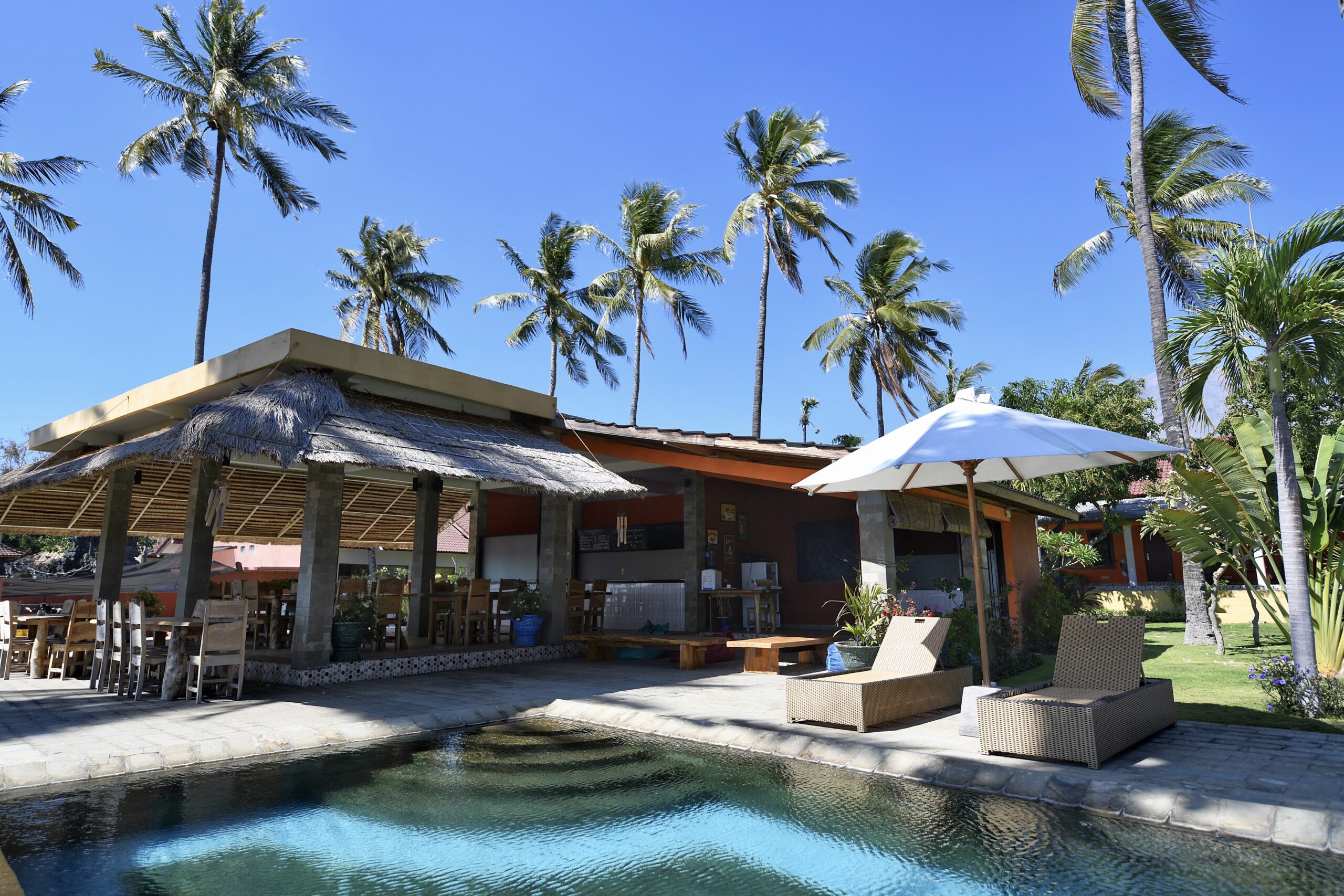 Dive Bali Resort Pool - Pebble and Fins
