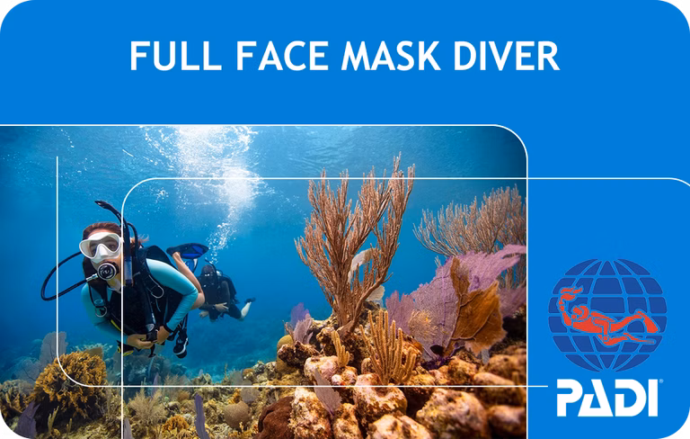 PADI Full Face Mask Diver (Bali)