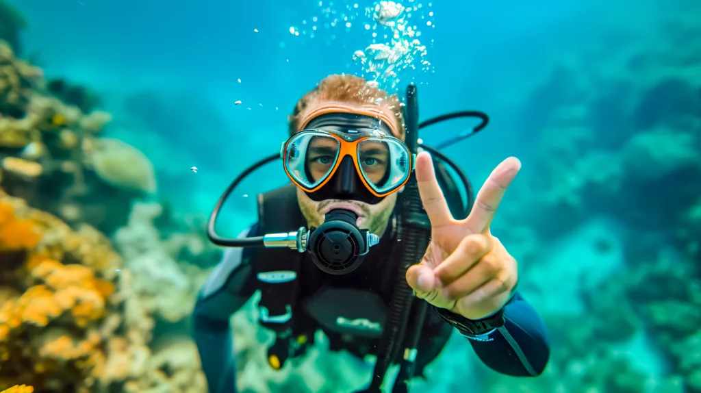 beautiful underwater and sky - Bali Dive Resort