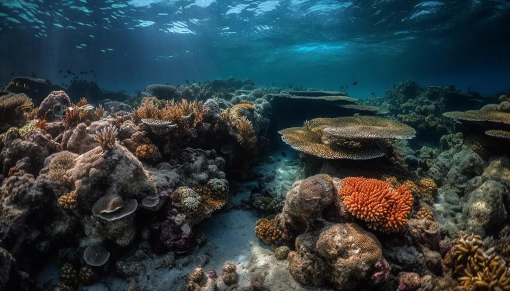 beautiful coral reefs