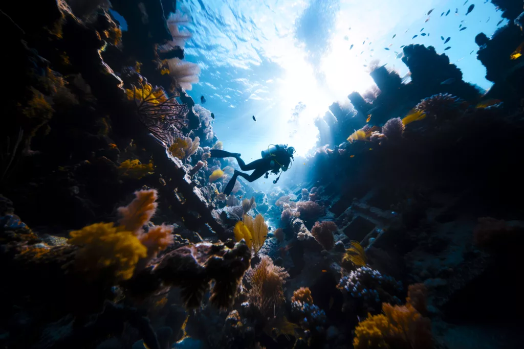 amazing marine life coral underwater - Bali Dive Resort