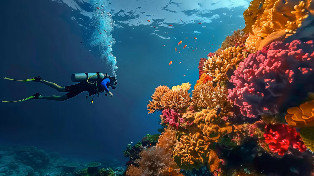 colorful marine life underwater