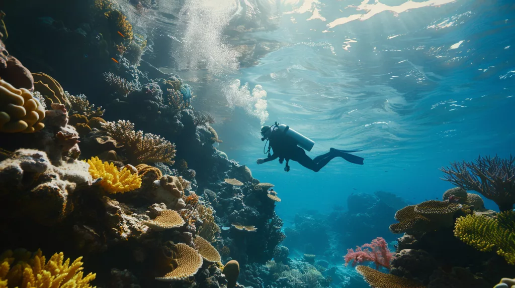 amazing underwater coral - diving