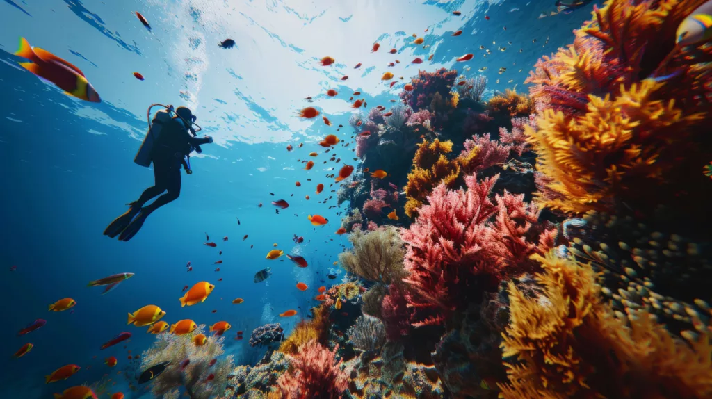 a clear visibility with mani fishes - Bali Dive Resort - boga wreck