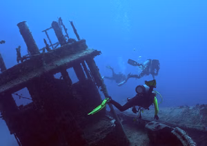 Explore diving at USS Liberty Wreck in Bali's stunning underwater world.
